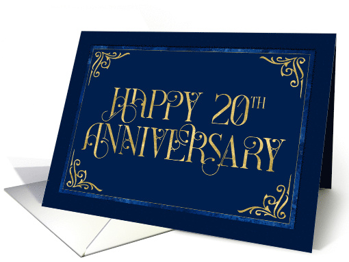 Employee 20th Anniversary Fabulous Font card (1695954)