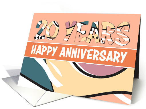 Employee 20th Anniversary Fun Pattern card (1702032)