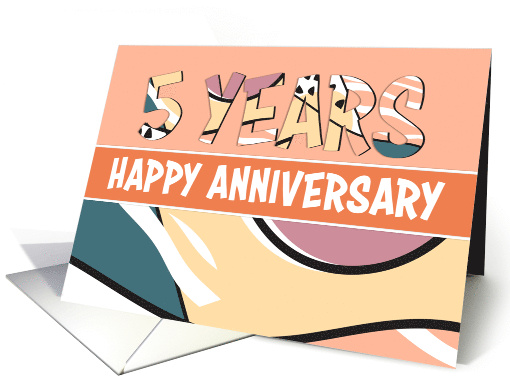 Employee 5th Anniversary Fun Pattern card (1703266)