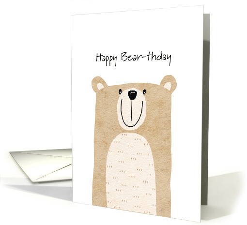 Birthday Cute Whimsical Bear card (1743740)