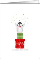 Christmas Baby Penguin card