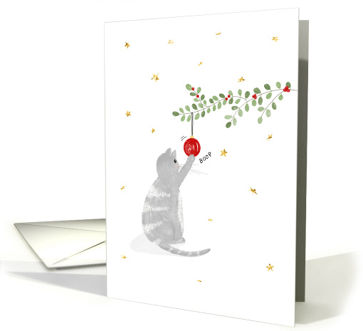 Fun Cat Boop Christmas card (1751674)