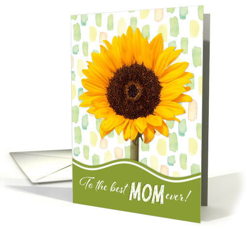 Best Mom Sunflower Mother's Day card (1764062)