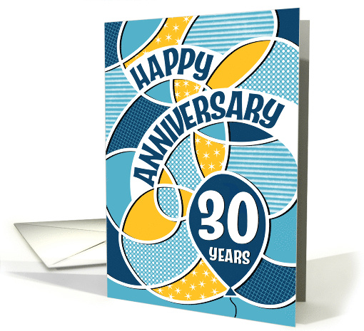 Employee 30th Anniversary Bold Pattern card (1801164)