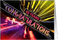 Employee 45th Anniversary Fun Dynamic Congratulations card