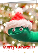 Fun Sock Puppet Christmas card