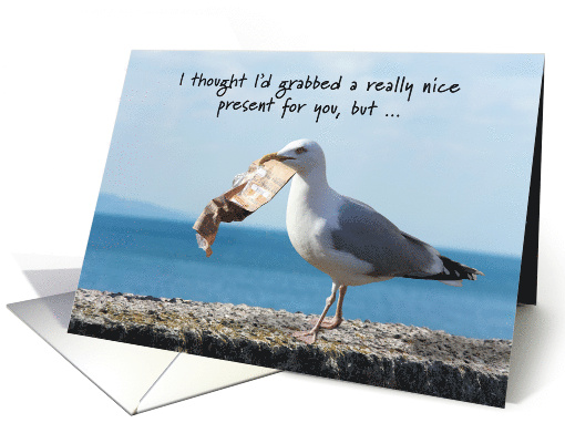 The Seagull and The Non Present Humorous Birthday card (1910602)