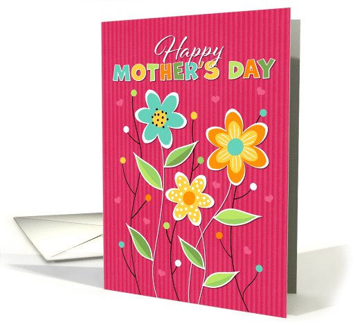 Colorful Illustrated Flowers Mother's Day card (1914844)