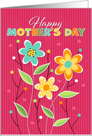Colorful Illustrated Flowers Mother’s Day card