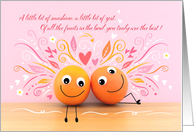 Valentines Fun Oranges card