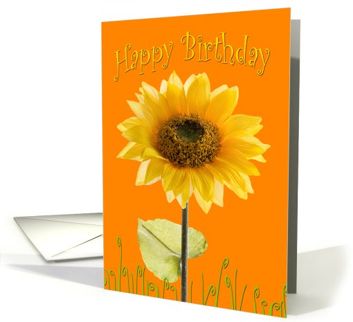 Birthday Card - Sunflower Bright card (795266)