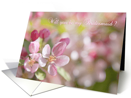 Will You Be My Bridesmaid Card - Dreamy Blossom card (801854)