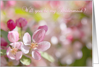 Will You Be My Bridesmaid Card - Dreamy Blossom card