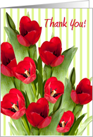 Thank You Card - Bunch of Tulips card