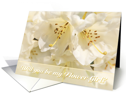 Flower Girl Invite - Pretty Floral card (810536)