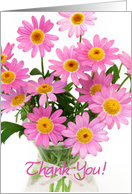 Thank You Card - Pink Floral Abundance card