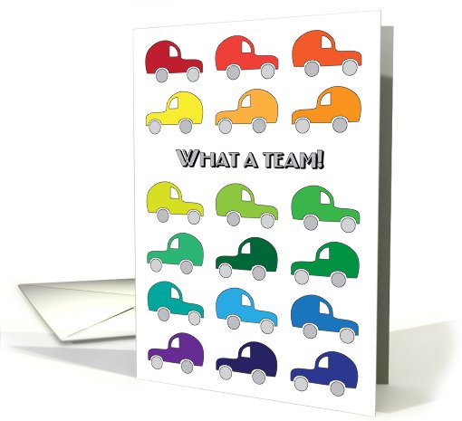 Carpool Thank You Card - What A Team! card (826014)