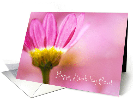 Aunt Birthday Card - Gentle Floral in Pink card (835022)