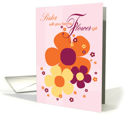Sister Flower Girl Invite Card - Sunshine Colours... (840690)