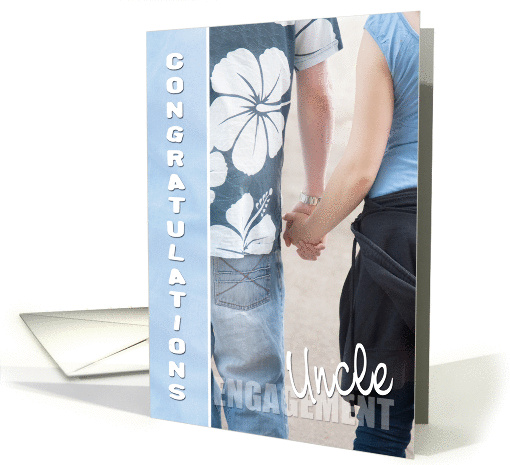 Uncle Congratulations on Your Engagement Card - Holding Hands card