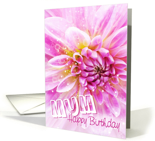 Mum Birthday Card - Exciting Party Time Floral card (853955)