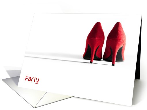 Party Invitation - Red Stilettos card (921776)
