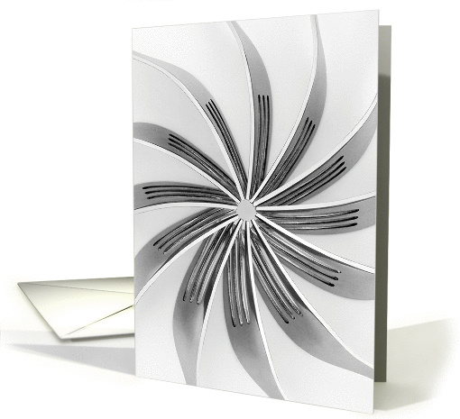 Blank Greeting Card - Artistic Forks VIII card (929350)