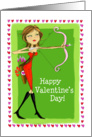 Valentine Archer Modern Cupid Girl card