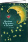 Gratitude Moon and Heart Thank You card