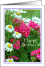 Garden Birthday Wishes card