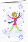 Holiday Peace on Earth Snow Angel card