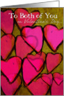 To Both on Valentine’s Day Pink Hearts card