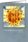 Difficulty Coping Sun Card