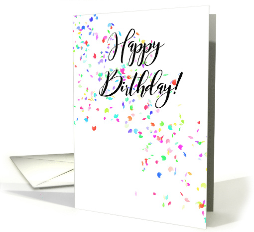 Happy Birthday Ink and Confetti card (1415650)