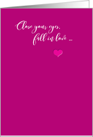 Fall in Love Card