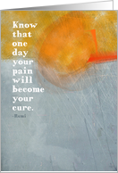 Pain and Healing Encouragement Card