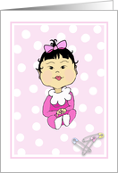 Baby Girl Congratulations card