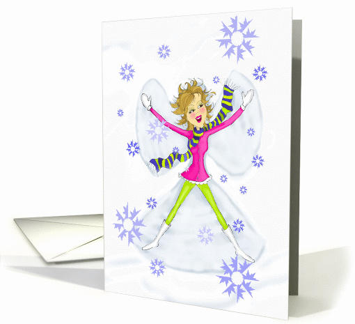 Holiday Peace on Earth Snow Angel card (866597)