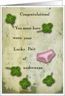 Lucky Pair Underwear Congratulations women