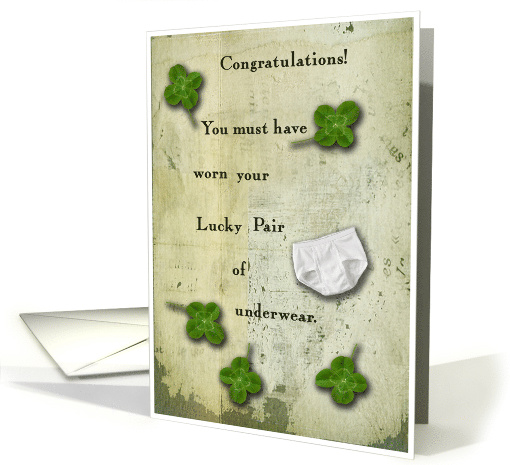 Lucky Pair Underwear Congratulations Man card (866604)