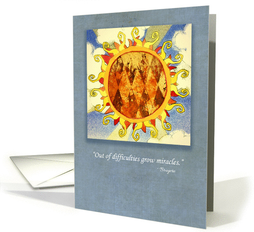 Difficulty Coping Sun card (933046)