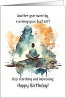 Meditative Birthday card