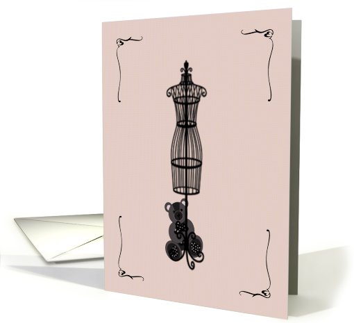 Baby Shower Teddy Bear Dress Form Invitation card (799198)