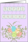 Lilac Happy Easter Egg Tag Card