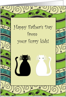 Happy Father’s Day! Furry Kids Cats card