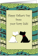 Happy Father’s Day! Furry Kids Dog Blank Card