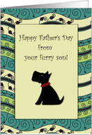 Happy Father’s Day! Furry Son Dog Blank Card