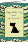 Happy Father’s Day! Furry Son Dog Blank Card