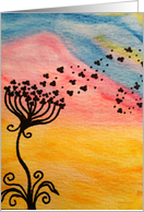 Wishes in the wind card