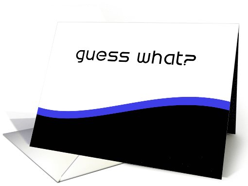 General Announcement Card w/ Blank Inside card (795381)